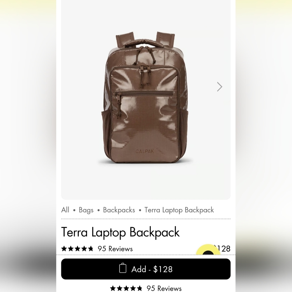 ISO Calpak Terra Laptop Backpack